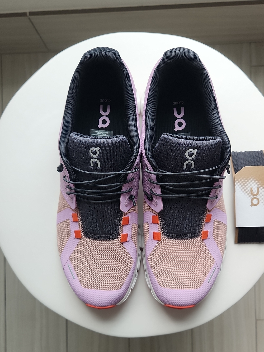 On Running Cloud 5 Push Women's Sneakers NEW Size 9 Fiji/Rose - Picture 5 of 14